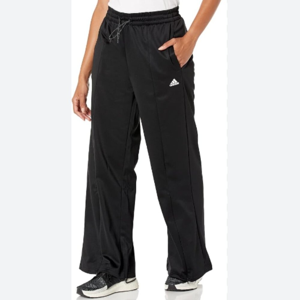 Brand New Women's adidas AEROREADY Wide-Leg High-Rise Pants